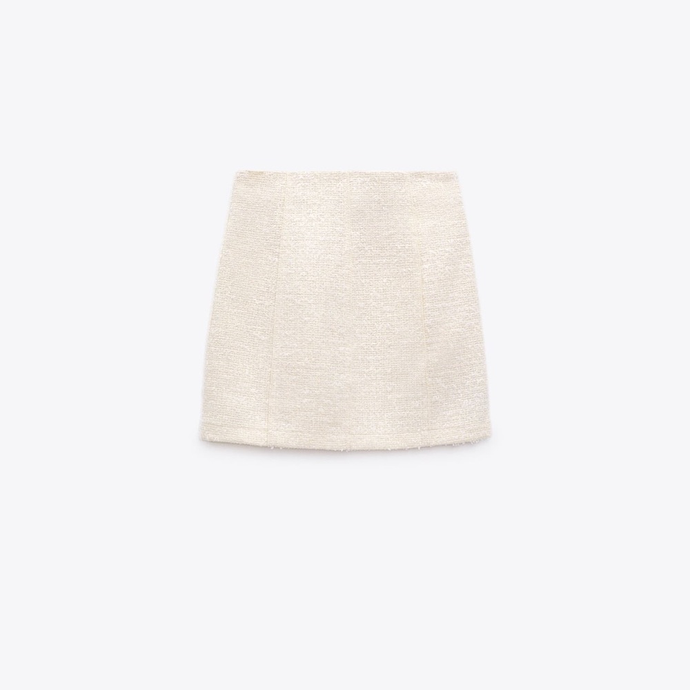 Zara texture weave mini skirt